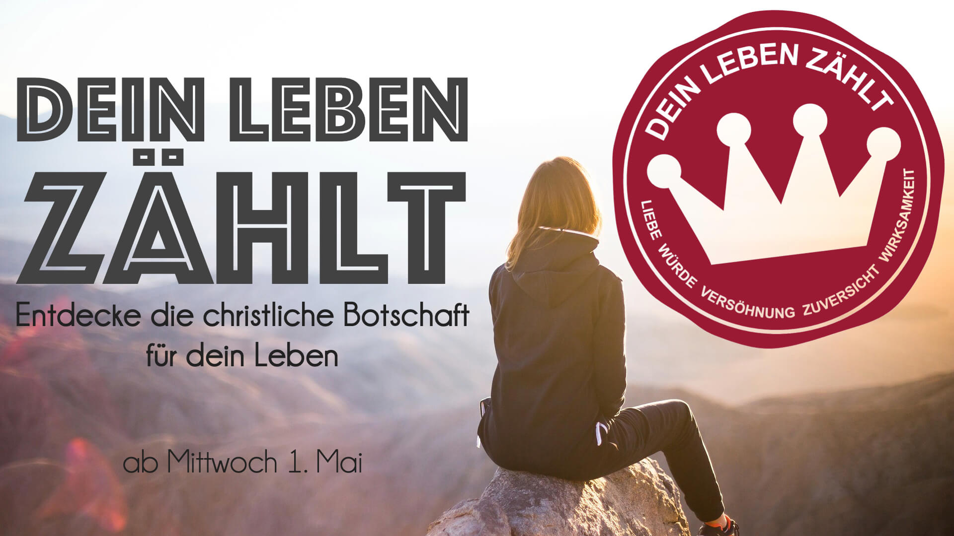 Dein Leben zählt Flyer Banner